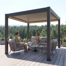 Лаунж-комплект Nappa + столики Nova + пергола Villa 3х3 м