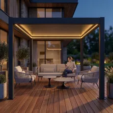 Лаунж-комплект Dolce + столики Nova + пергола Villa 3х3 м