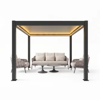 Лаунж-комплект Casto + столики Nova + пергола Villa 3х3 м — фото 17