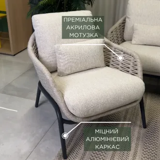 Лаунж-комплект Casto + столики Nova + пергола Villa 3х3 м — фото 6