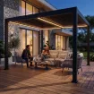 Лаунж-комплект Casto + столики Nova + пергола Villa 4х4 м