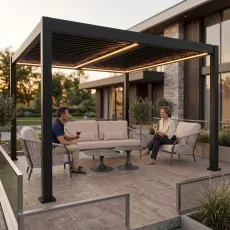 Лаунж-комплект Nappa + столики Nova + пергола Villa 4х4 м
