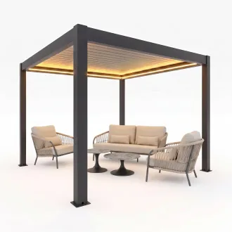 Лаунж-комплект Nappa + столики Nova + пергола Villa 3х4 м — фото 18