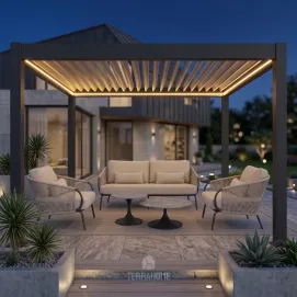 Лаунж-комплект Dolce + столики Nova + пергола Villa 3х4 м — фото 2