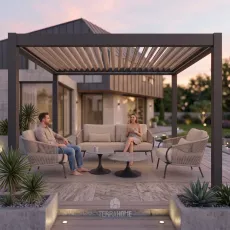Лаунж-комплект Dolce + столики Nova + пергола Villa 3х4 м