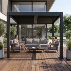 Лаунж-комплект Fiona + столик Nora + пергола Villa 3.6х4 м