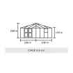 Теплиця Oase, 8,8 м², антрацит, загартоване скло 3 мм — фото 6