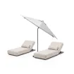 Парасоля EASY PUSH Ø300 см, light grey + 2 шезлонги EGO, бежеві — фото 21