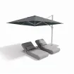 Парасоля з бічною опорою EASY SWING, anthracite + 2 шезлонги EGO, сірі — фото 23