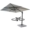 Парасоля з бічною опорою EASY SWING, light grey з базою EASY STAND + 2 шезлонги EGO, бежеві — фото 18