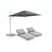 Парасоля з бічною опорою EASY SWING, anthracite з базою EASY STAND + 2 шезлонги EGO, сірі — фото 23