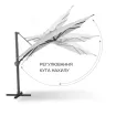 Парасоля з бічною опорою EASY SWING, anthracite з базою EASY STAND + 2 шезлонги EGO, сірі — фото 15