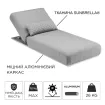 Парасоля з бічною опорою EASY SWING, anthracite з базою EASY STAND + 2 шезлонги EGO, сірі — фото 3