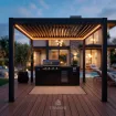Вулична кухня Brabura Lite 400 + пергола Villa 3х3 м — фото 2