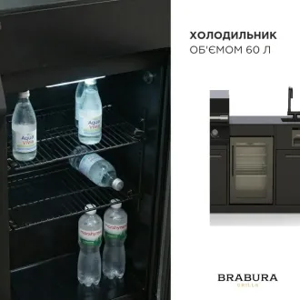 Вулична кухня Brabura Lite 400 + пергола Villa 3х3 м — фото 10