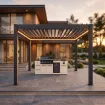 Вулична кухня Brabura Lite 400, beige + пергола Villa 3х4 м — фото 2