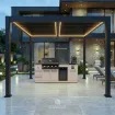 Вулична кухня Brabura Lite 400, beige + пергола Villa 3.6х4 м — фото 2