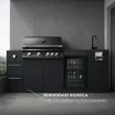 Вулична кухня Brabura Lite 400 + пергола Villa 6х4 м, (механічна + LED) — фото 13