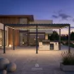 Вулична кухня Brabura Lite 400, beige + пергола Villa 6х4 м, (механічна + LED) — фото 2
