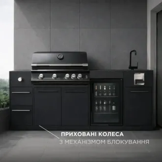 Вулична кухня Brabura Lite 400 + пергола Villa 4x6 м — фото 13