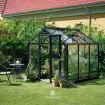 Теплица Compact 5,0 м², антрацит, закаленное стекло 3 мм