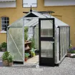 Теплица Compact 6,6 м², алюминий, серо-чёрный, поликарбонат 10 мм