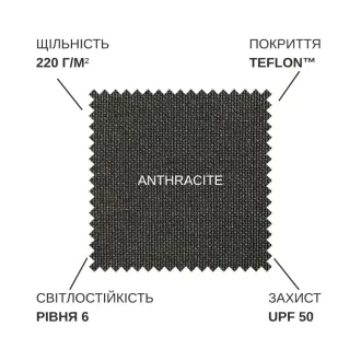 Парасоля з бічною опорою EASY SWING, anthracite + 2 шезлонги DIAMOND — фото 12