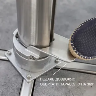 Парасоля з бічною опорою EASY SWING, anthracite + 2 шезлонги DIAMOND — фото 16