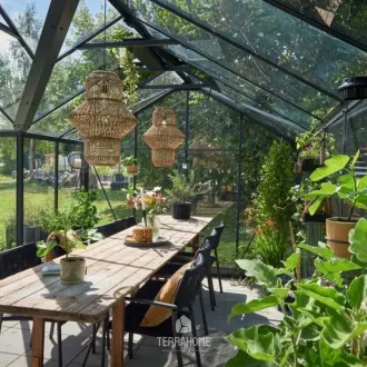 Теплиця Orangeri 21,5 м², антрацит, загартоване скло 3 мм — фото 4