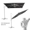 Парасоля з бічною опорою EASY SWING, light grey + 2 шезлонги DIAMOND — фото 15