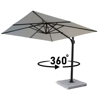 Парасоля з бічною опорою EASY SWING, anthracite з базою EASY STAND + 2 шезлонги Fly graphite — фото 16