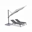 Парасоля з бічною опорою EASY SWING, light grey з базою EASY STAND + 2 шезлонги GRATTONI — фото 18
