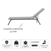 Парасоля з бічною опорою EASY SWING, light grey з базою EASY STAND + 2 шезлонги GRATTONI — фото 3