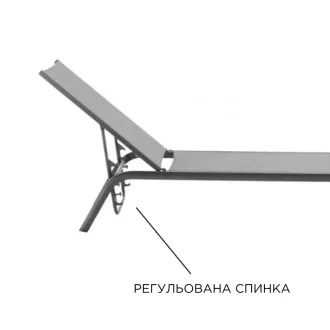 Парасоля з бічною опорою EASY SWING, light grey з базою EASY STAND + 2 шезлонги GRATTONI — фото 4