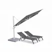Парасоля з бічною опорою EASY SWING, anthracite з базою EASY STAND + 2 шезлонги GRATTONI — фото 18