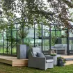 Теплиця Grand Oase 18,8 м², антрацит, загартоване скло 3 мм — фото 2