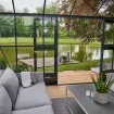 Теплиця Grand Oase 18,8 м², антрацит, загартоване скло 3 мм — фото 4