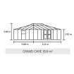Теплиця Grand Oase 18,8 м², антрацит, загартоване скло 3 мм — фото 7