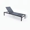 Парасоля з бічною опорою EASY SWING, light grey + 2 шезлонги Marino — фото 9