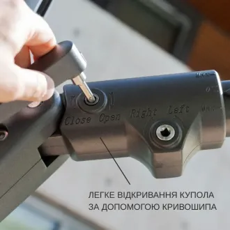 Парасоля з бічною опорою EASY SWING , light grey з базою EASY STAND + 2 шезлонги Marino — фото 12