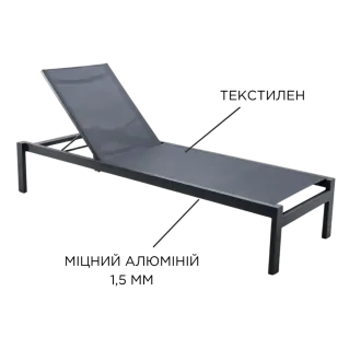 Парасоля з бічною опорою EASY SWING , anthracite з базою EASY STAND + 2 шезлонги Marino — фото 3