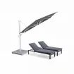 Парасоля з бічною опорою EASY SWING , anthracite з базою EASY STAND + 2 шезлонги Marino — фото 21