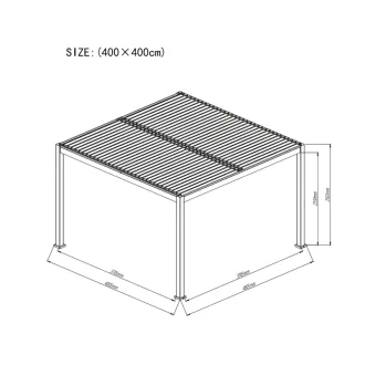 Лаунж-комплект Vivaro + столики Nova + пергола Villa 4х4 м — фото 16