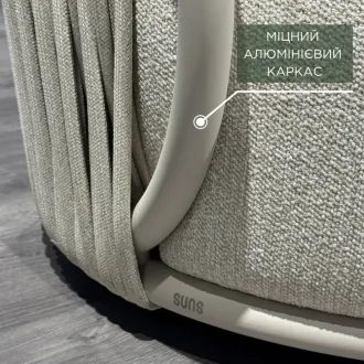 Вулична кухня Brabura Lite 400 + лаунж-комплект Vivaro + столики Nova, camel sand, grey top — фото 6