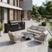 Вулична кухня Brabura Lite 400 + лаунж-комплект Dolce + столики Nova, matt royal grey, grey top — фото 2