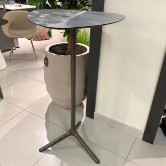 Барный стол TRIPÈ FIXED со столешницей Stone Effect, Moka Finish — фото 2