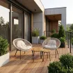 Балконный набор 2 кресла Prato + 2 столика Gentle