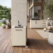 Модуль мойка CT 60 Sink (Handle Black Inox, Cabinet Colour Pearl White, Iron Frost)