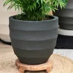 Горщик для квітів Bordo New Egg Pot 80,чорно-сірий, 80x66 см — фото 3