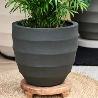Горщик для квітів Bordo New Egg Pot 80,чорно-сірий, 80x66 см — фото 3